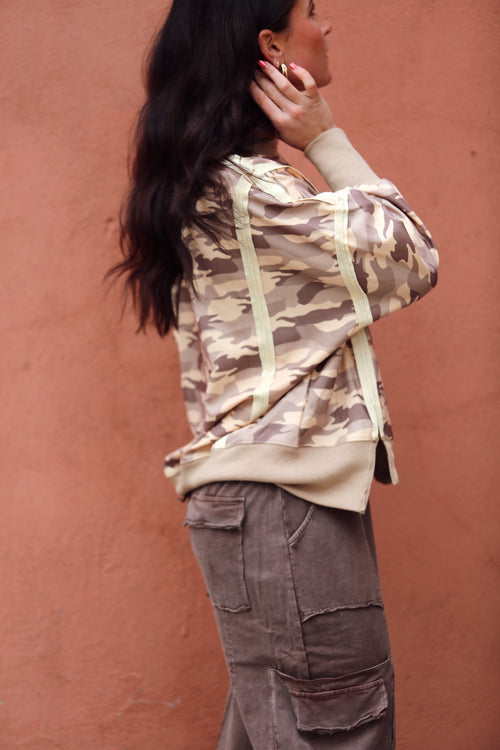 Colton Camo Slit Top
