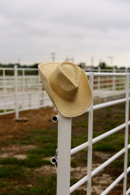 Straw Braided Cowgirl Hat