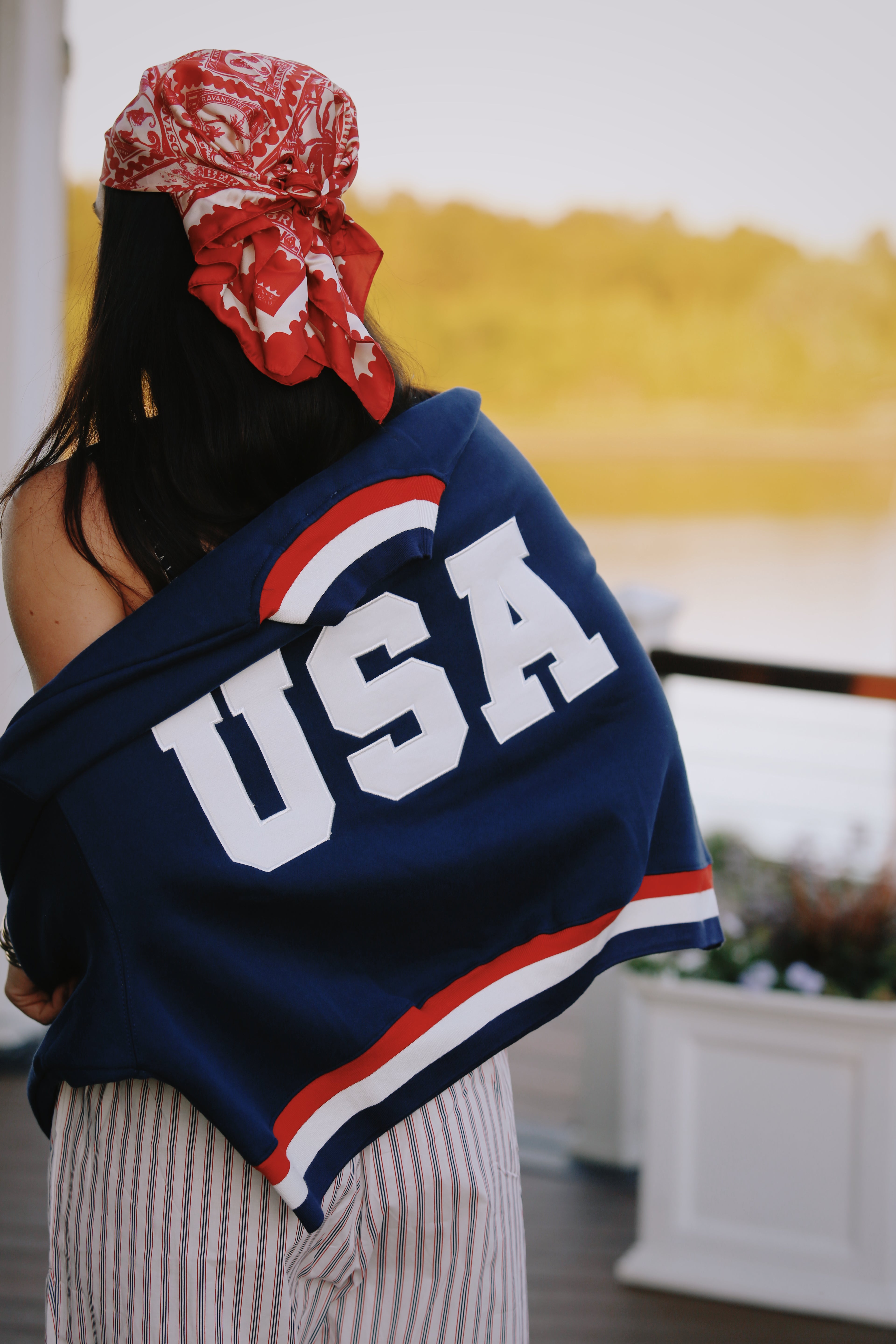Small Town USA Mock Neck