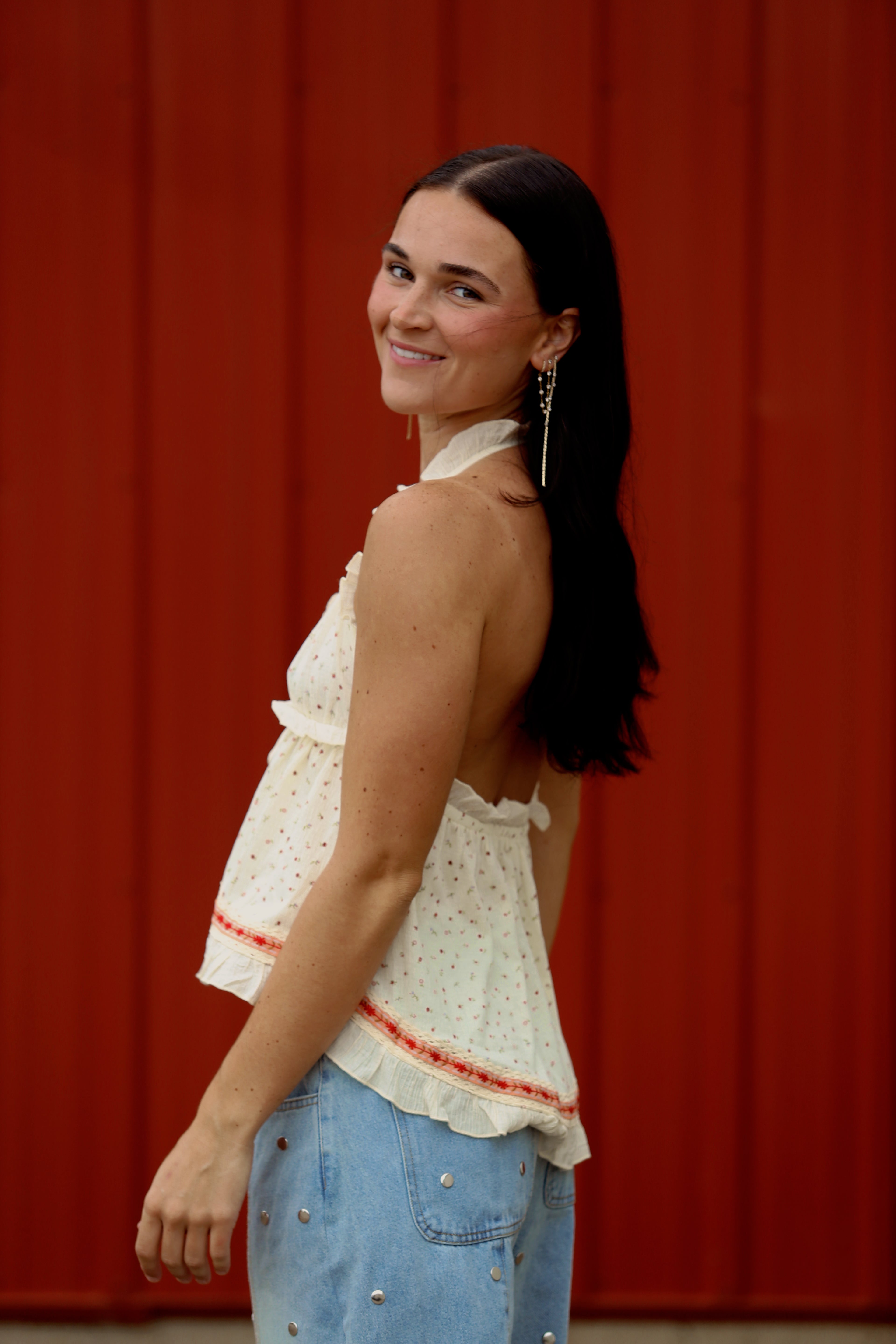 Hayden Halter Ruffle Tank