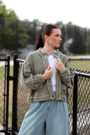 Hometown Heritage Cardigan (olive)