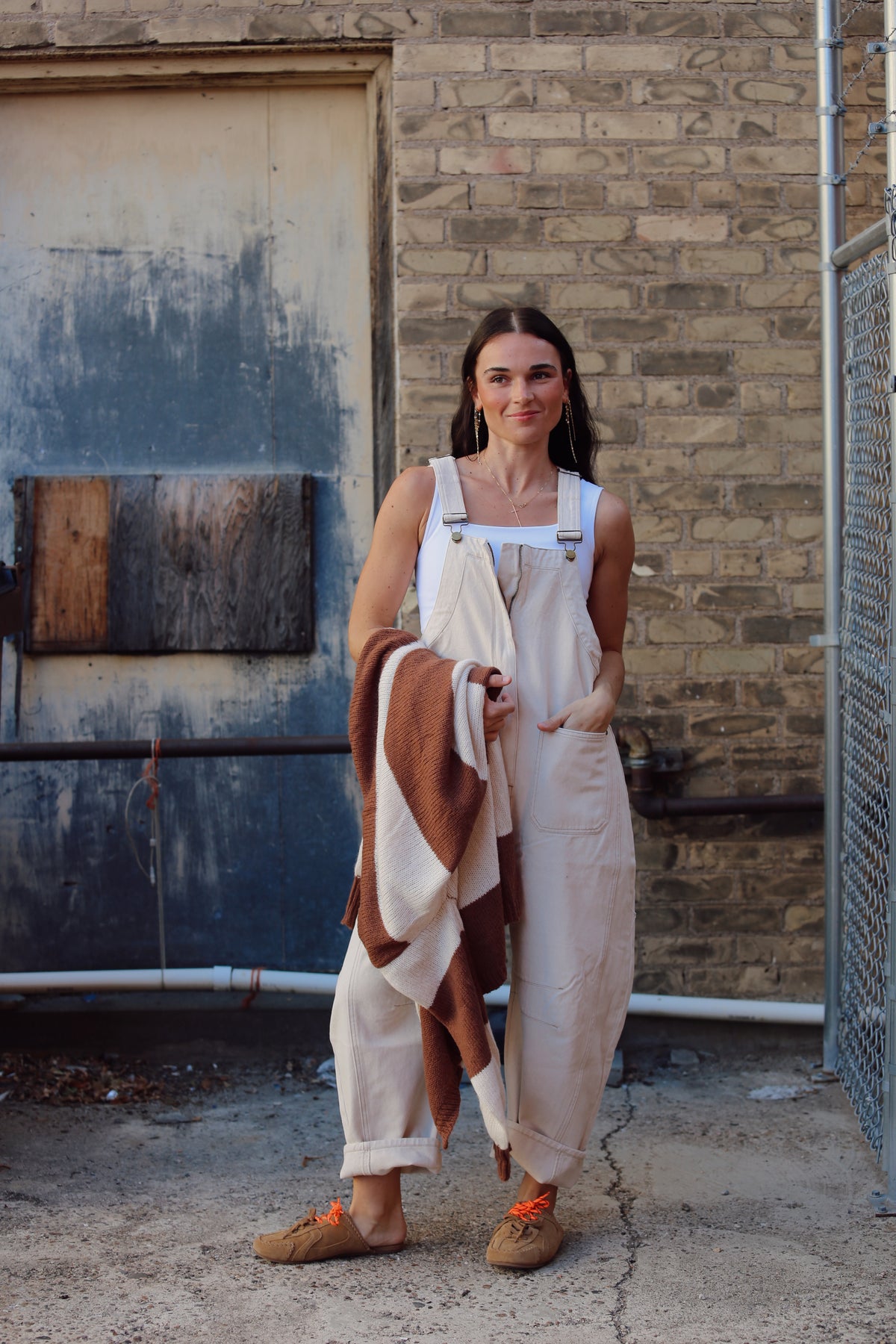 Western Wide Leg Overalls