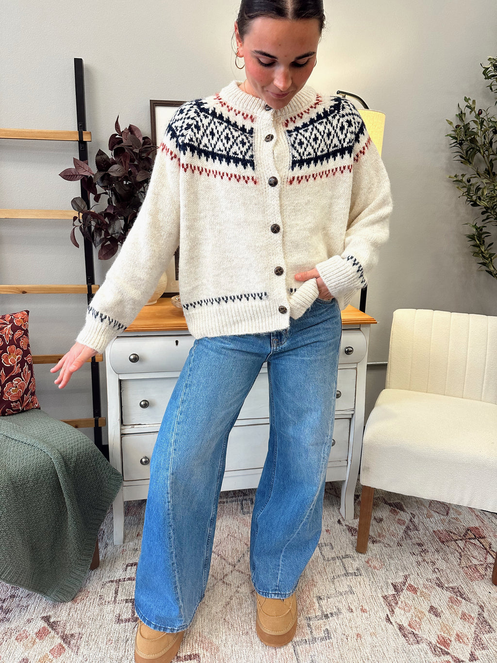 Nordic Fair Sweater Cardigan