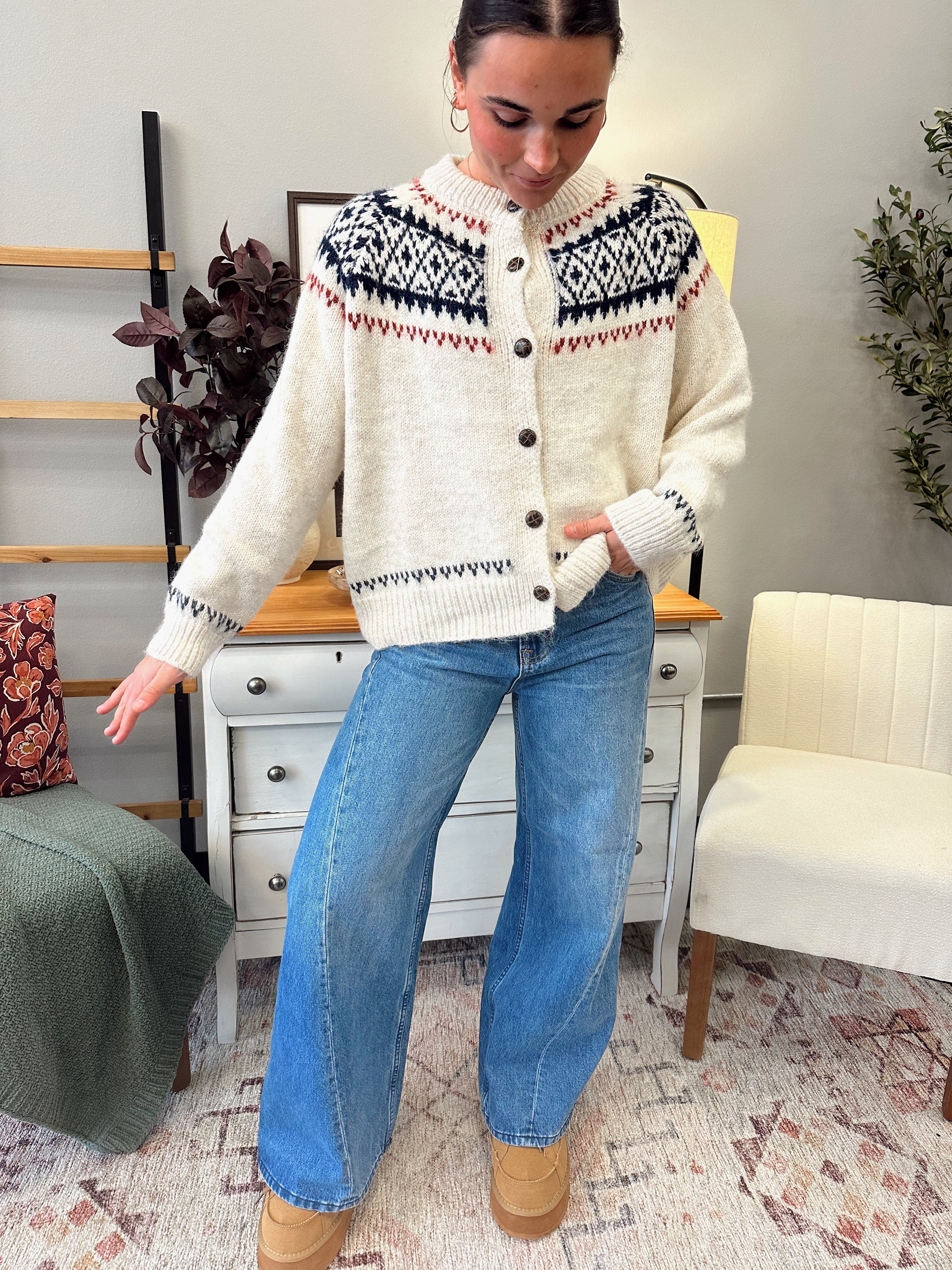 Nordic Fair Sweater Cardigan