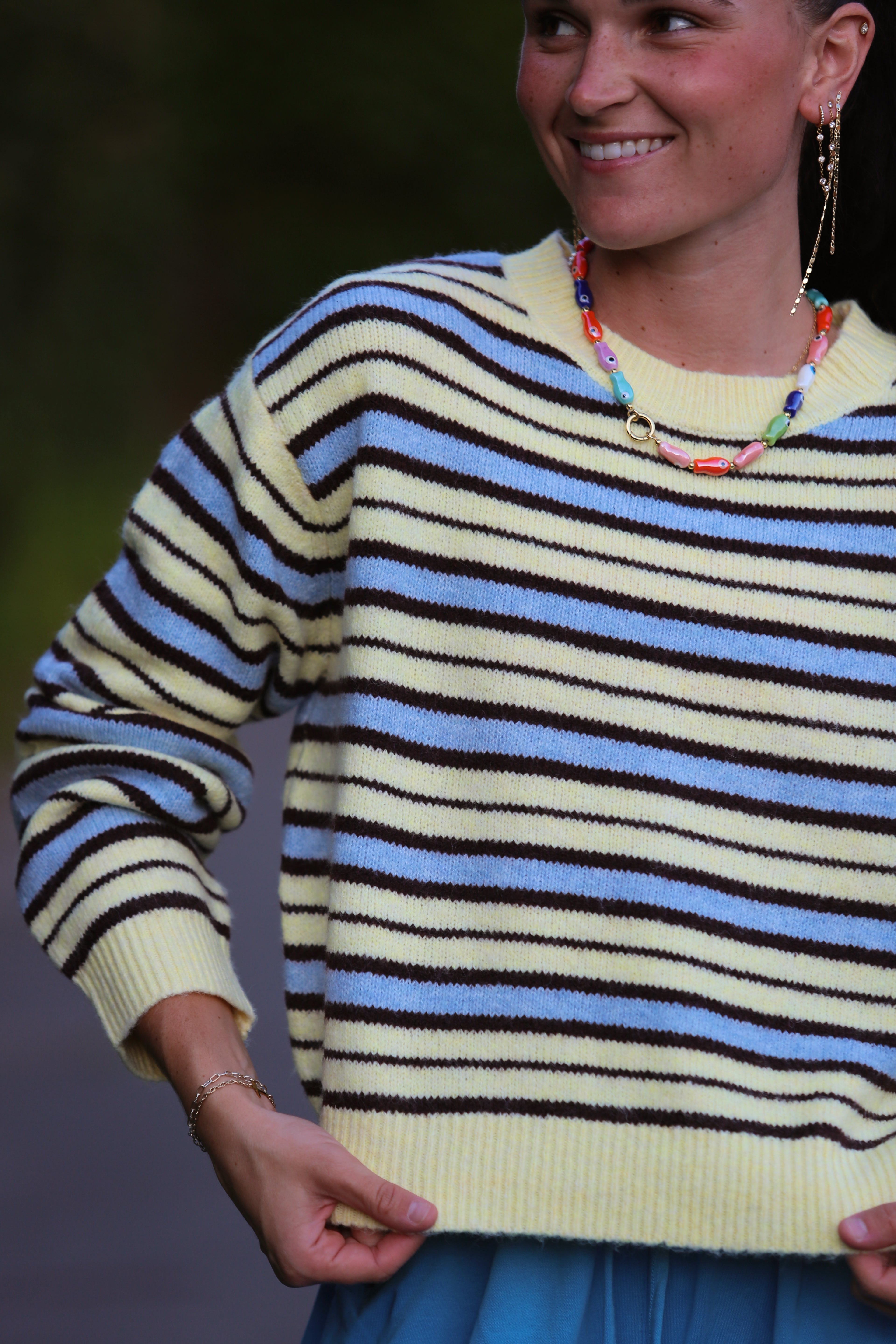 Mable Stripe Crewneck