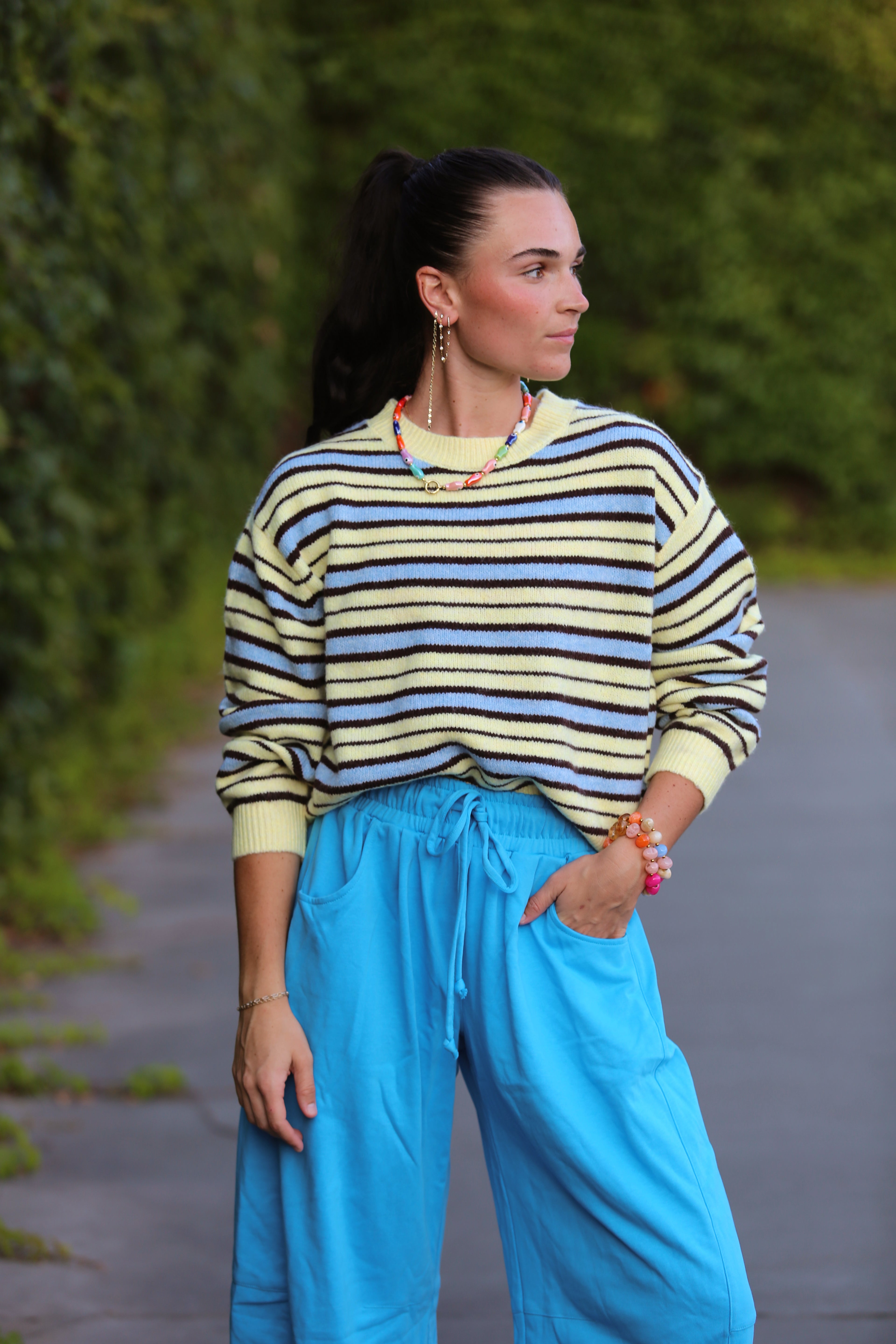 Mable Stripe Crewneck