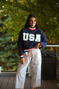 Small Town USA Mock Neck