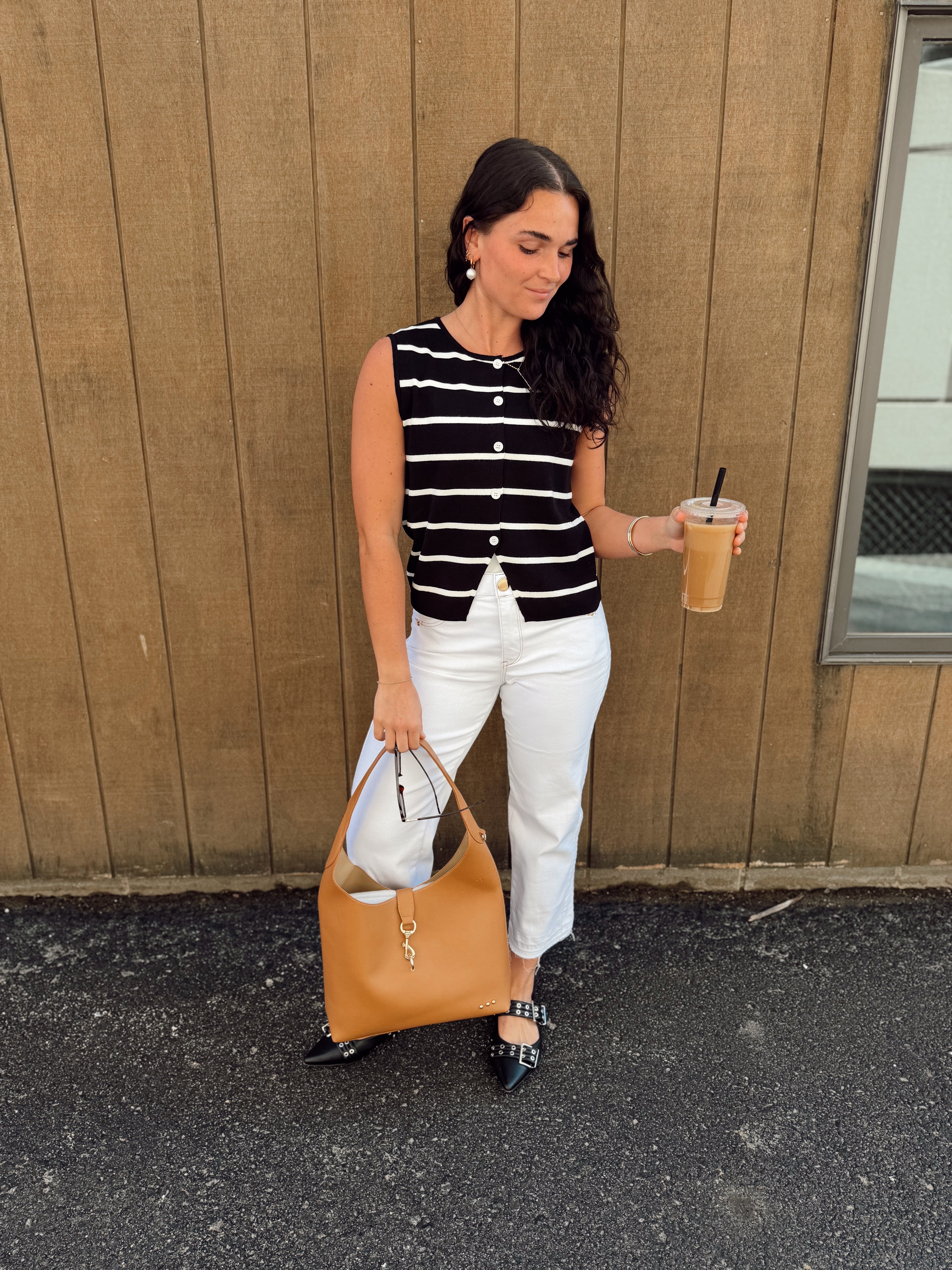 Bella Button Stripe Top