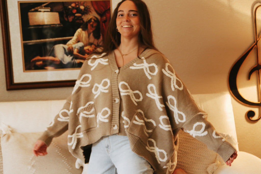 Chunky Bow Sweater
