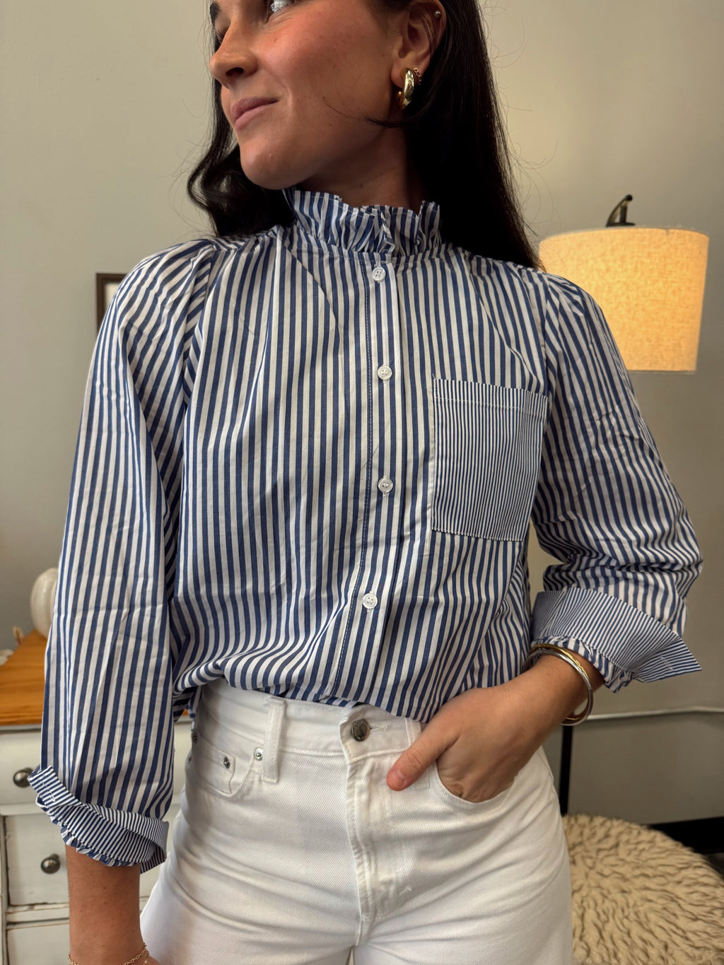 Arbor Ruffle Neck Shirt