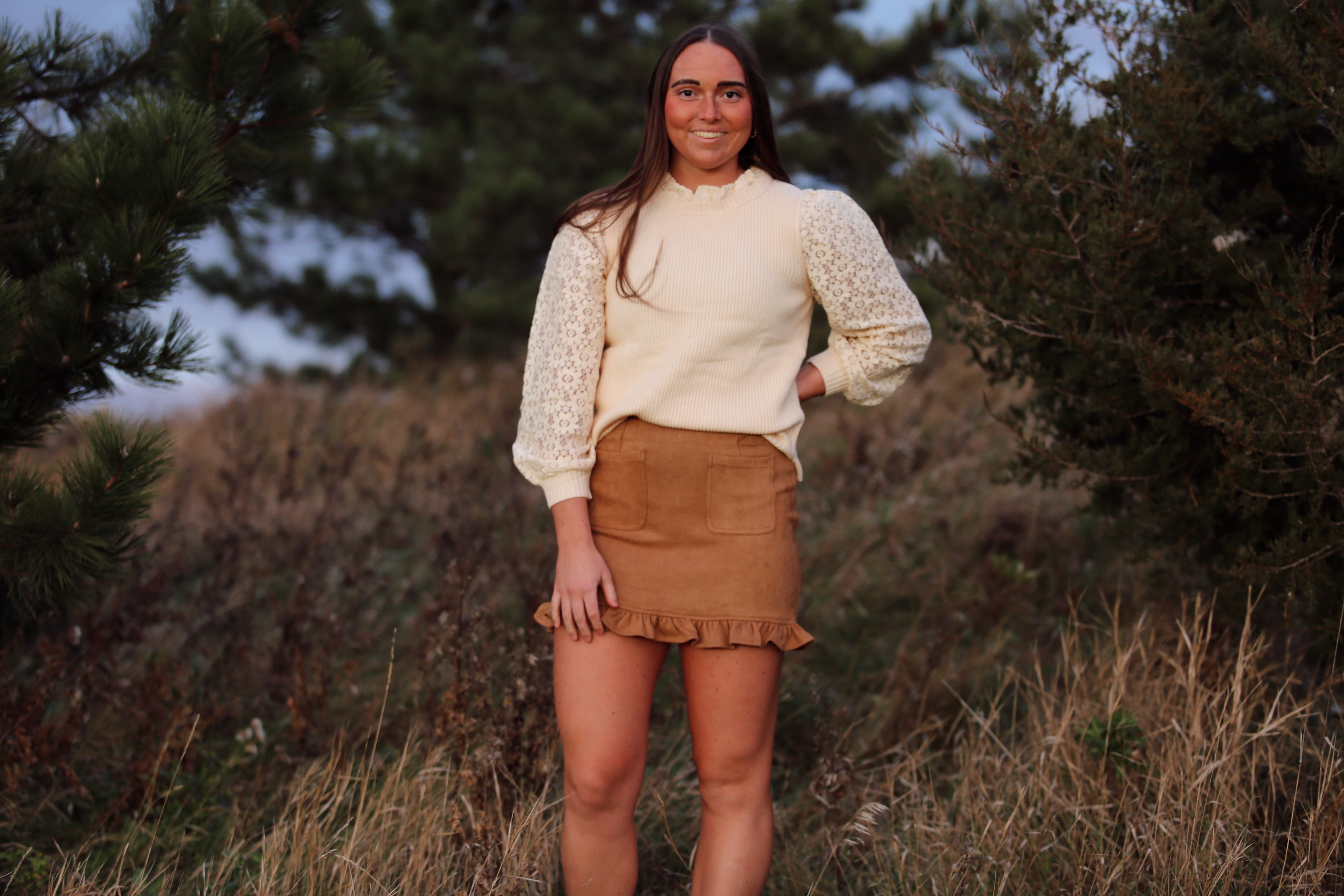 Ruffle Mini Skirt