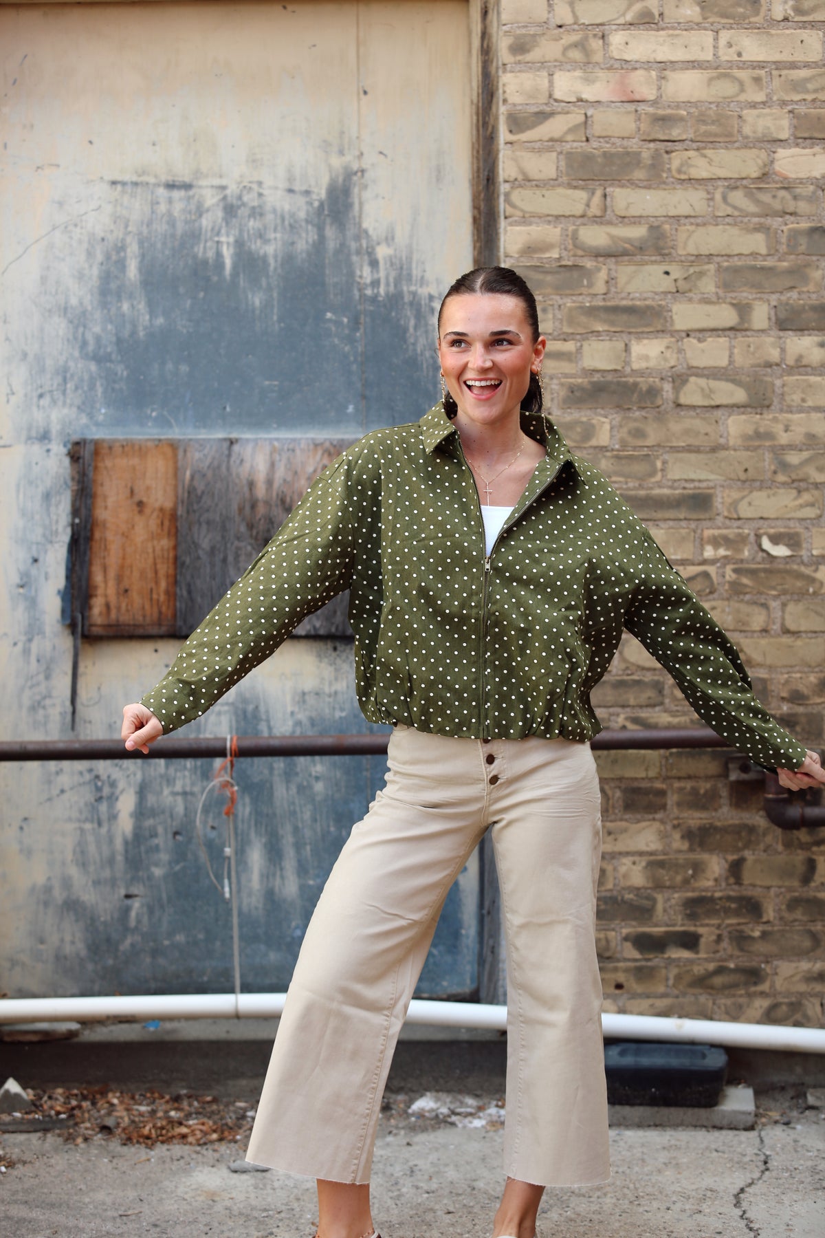 Olive Dot Jacket