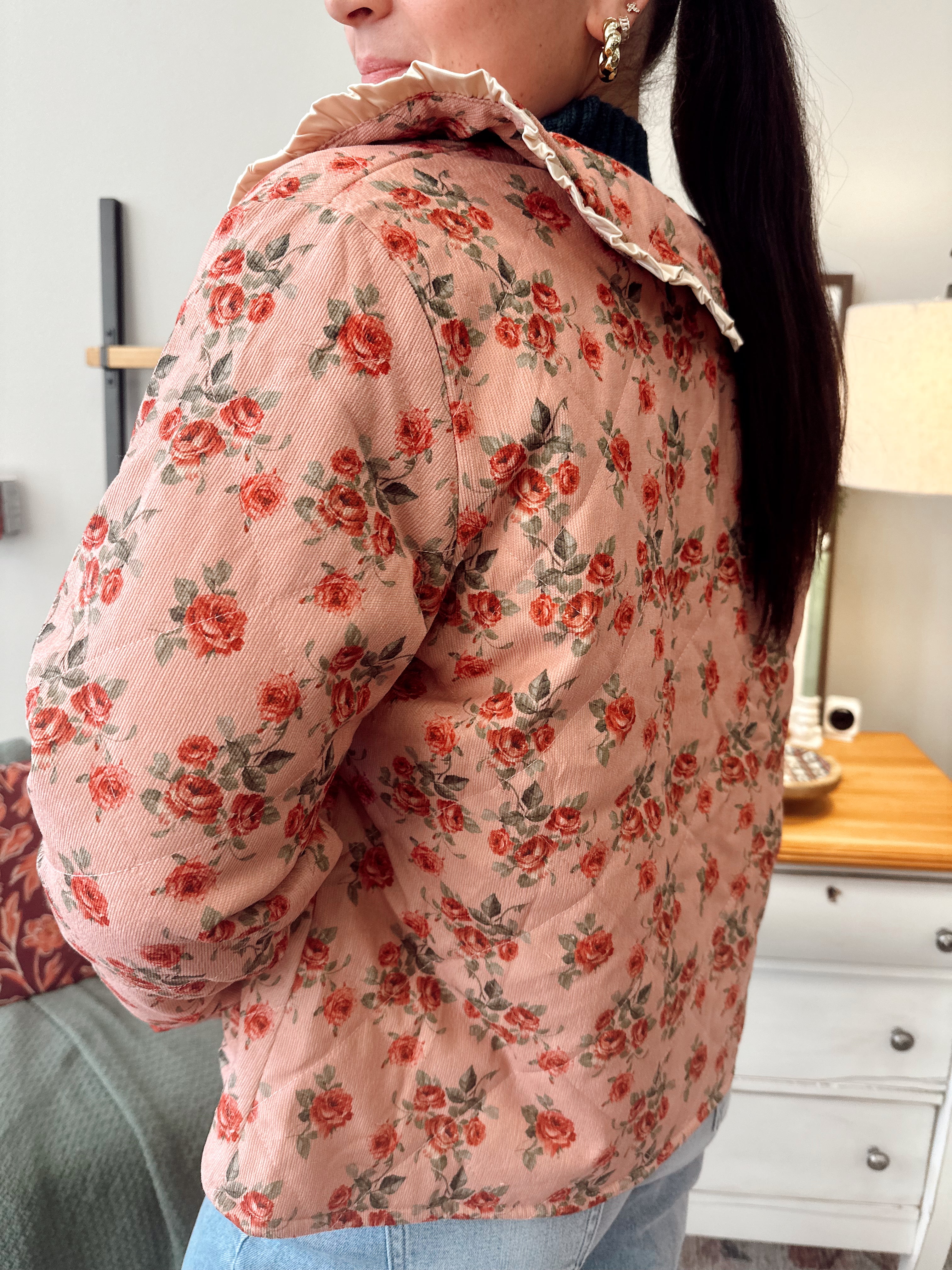 Vintage Quilted Floral Jacket