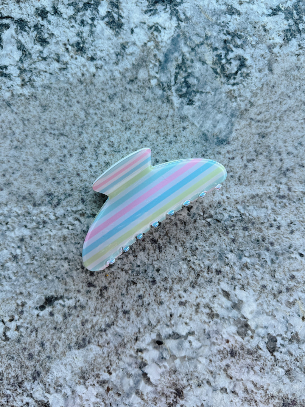 Stripe Claw Clip
