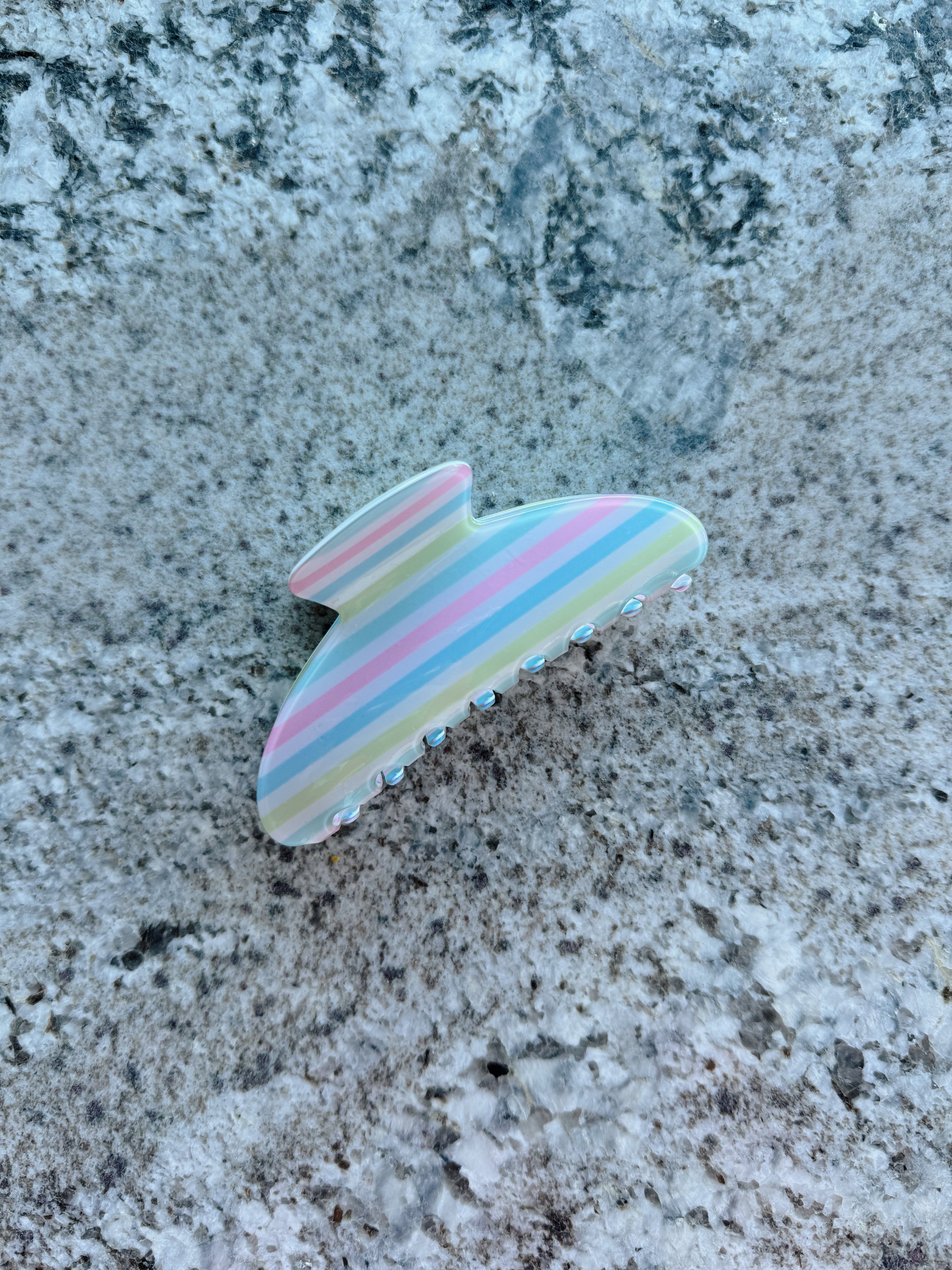 Stripe Claw Clip