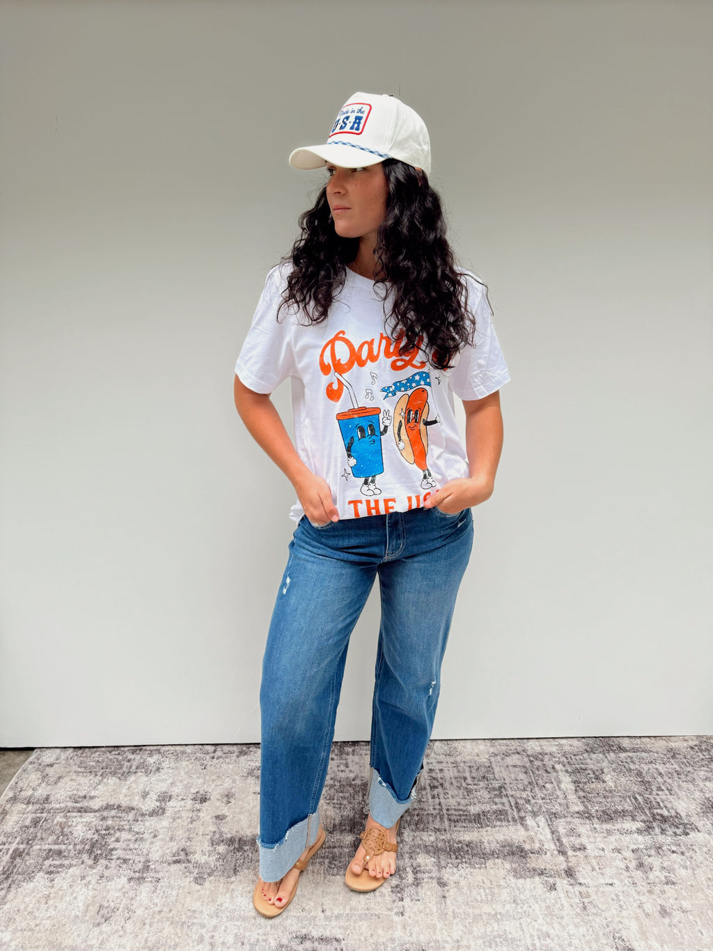 Vintage Party in The USA Graphic Tee