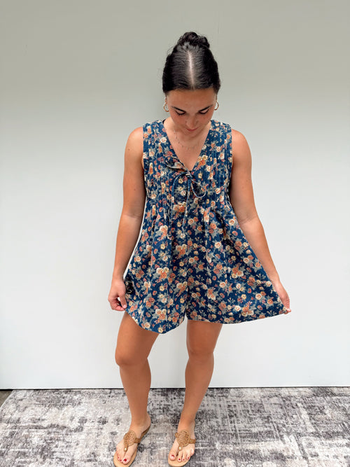 Garden Blues Romper