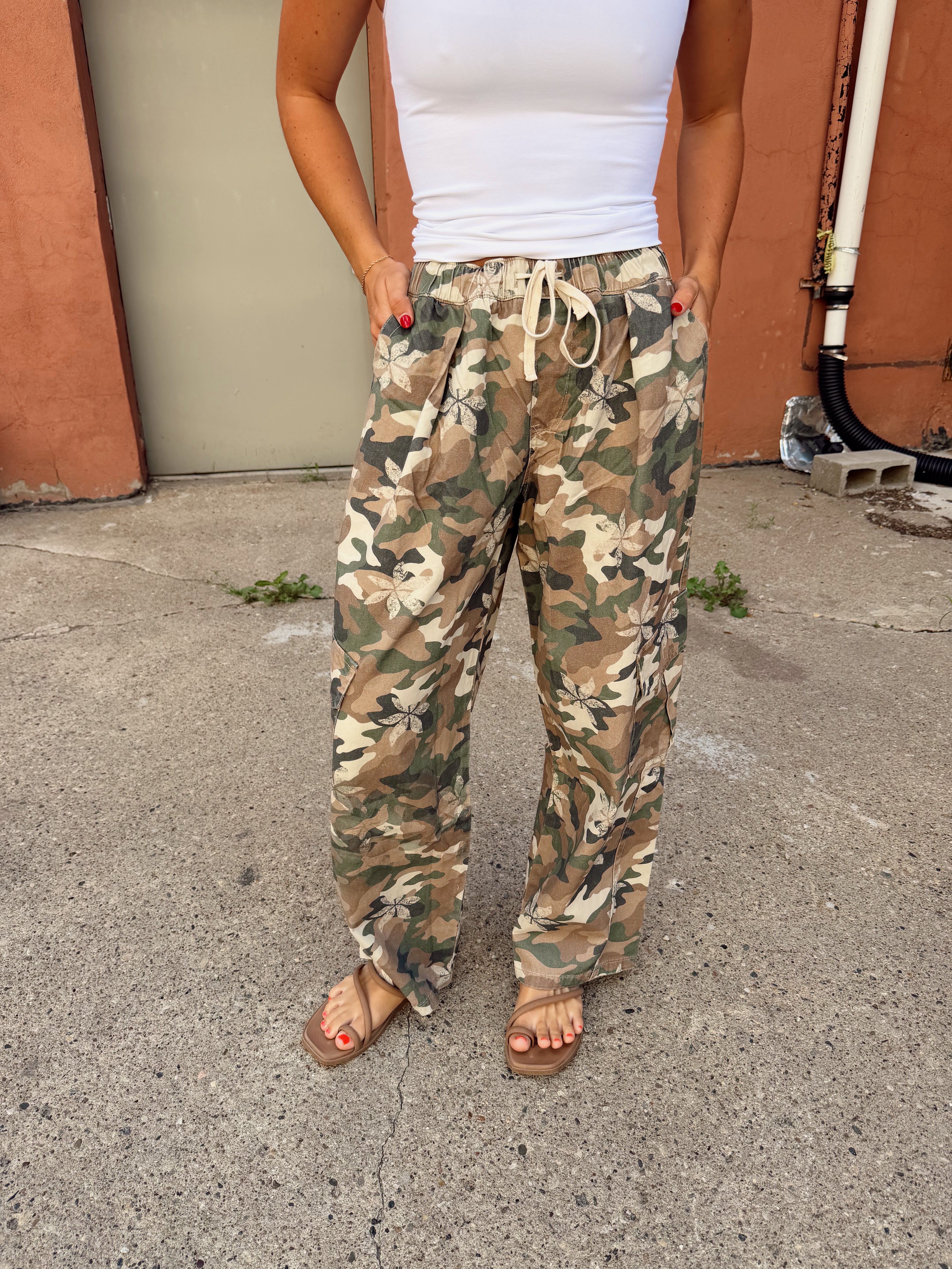 Camo Cargo Twill Pants