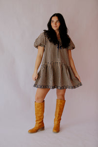 Grayson Gingham Babydoll Dress