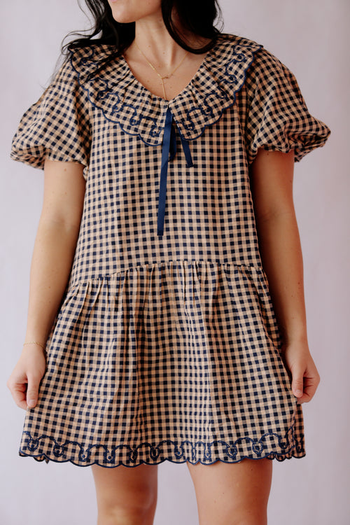 Grayson Gingham Babydoll Dress
