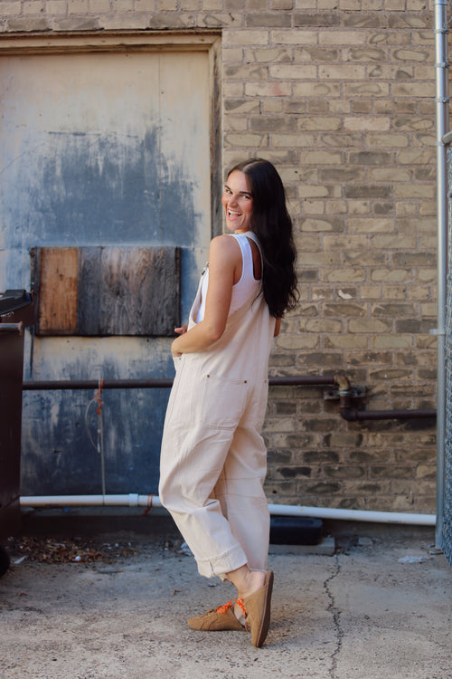 Western Wide Leg Overalls