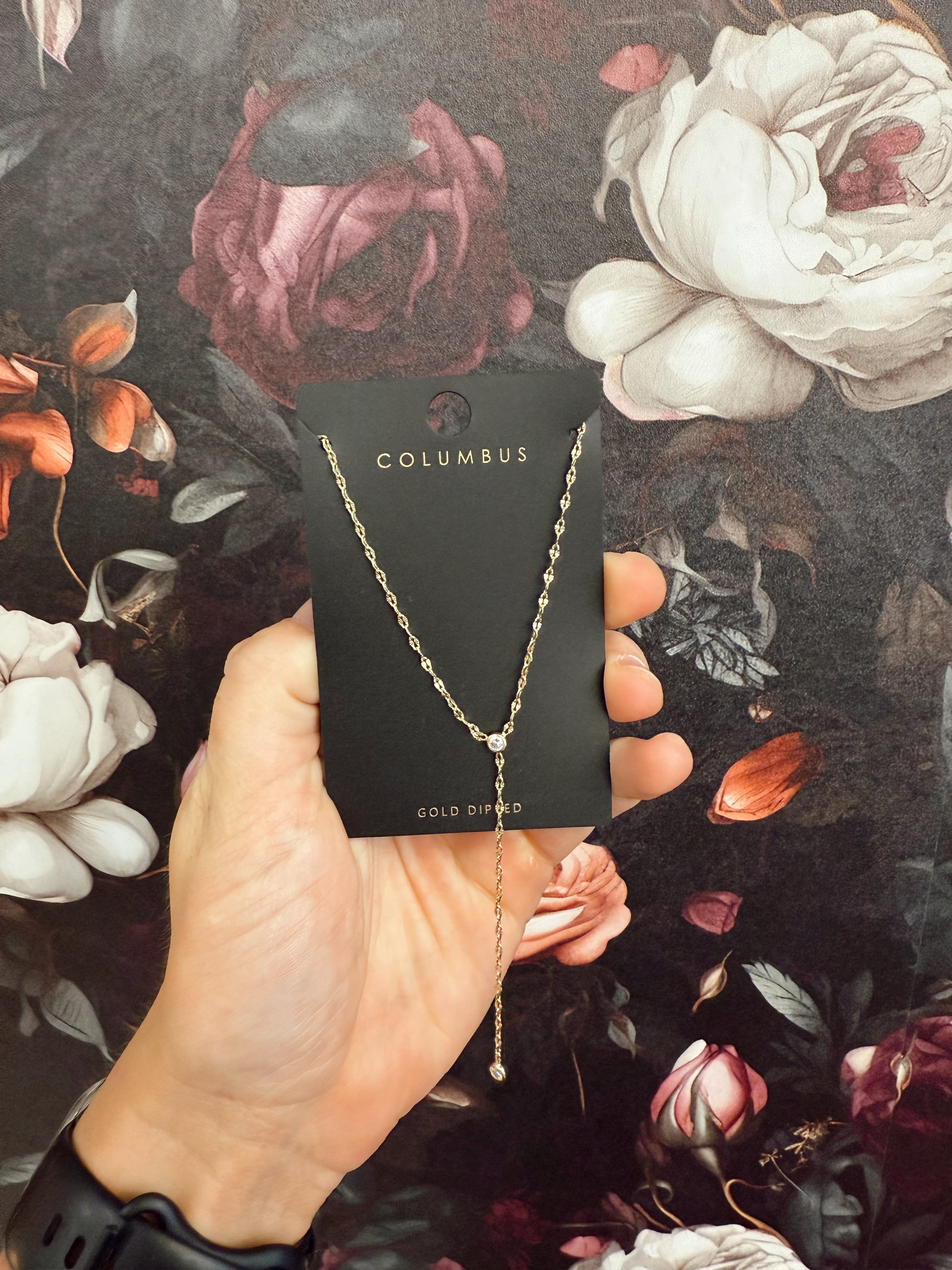 Dainty Chain Link Y Necklace