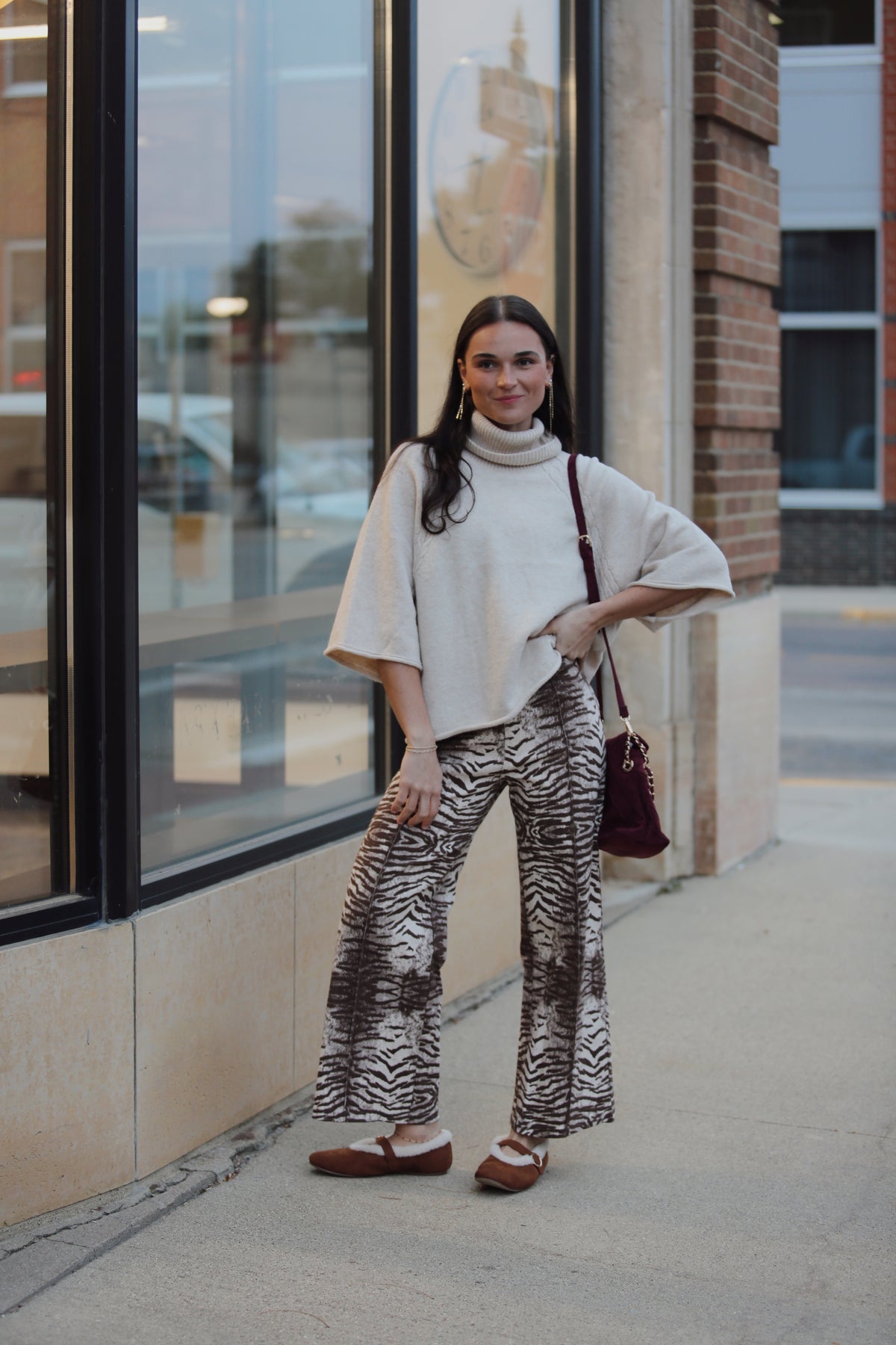 Animal Print Wide Leg