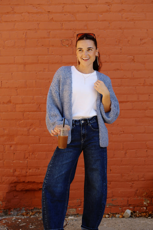 Cozy Blue Cardigan