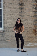 Boxy Tiger Print Sweater