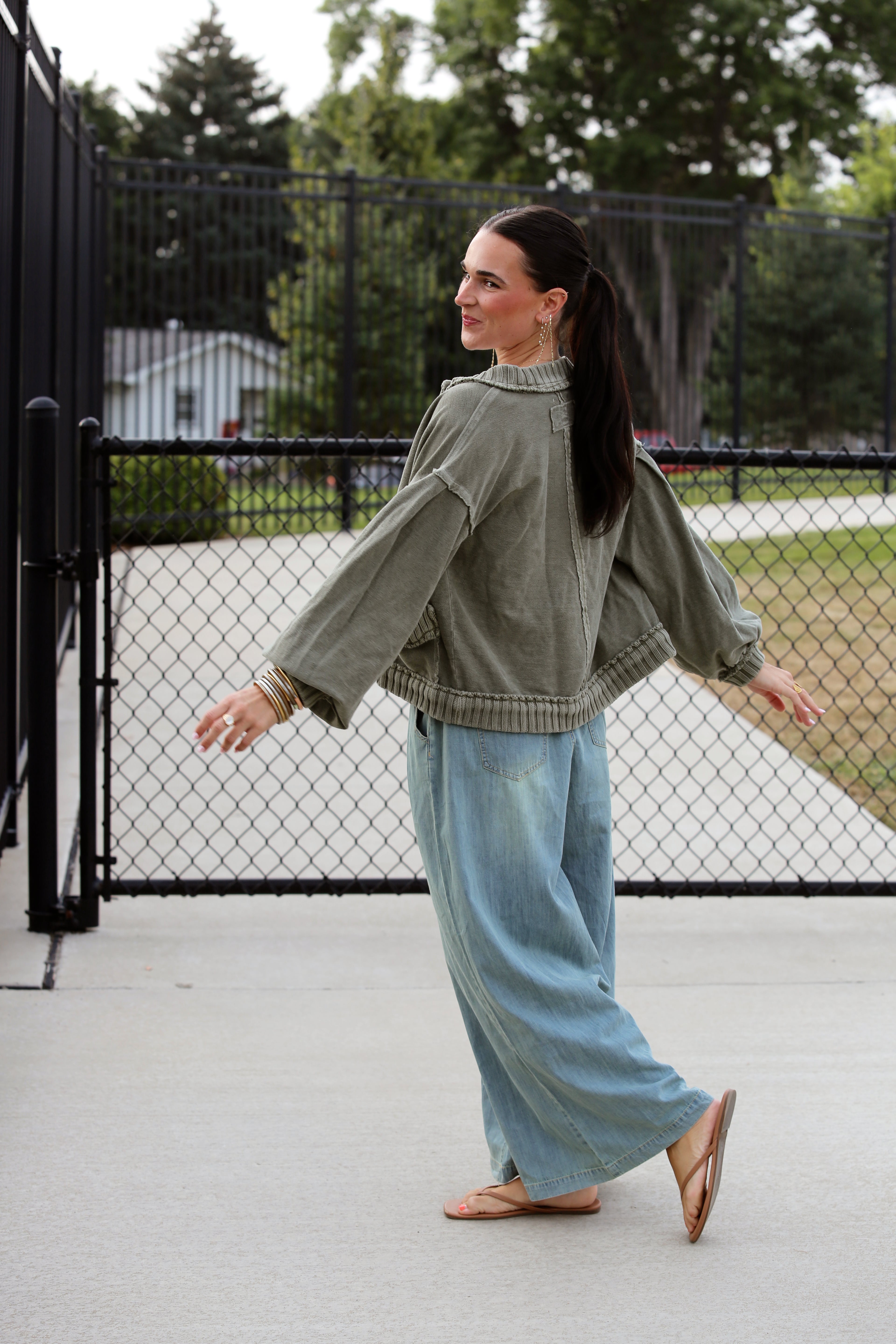 Hometown Heritage Cardigan (olive)