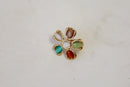 Vintage Stone Floral Ring