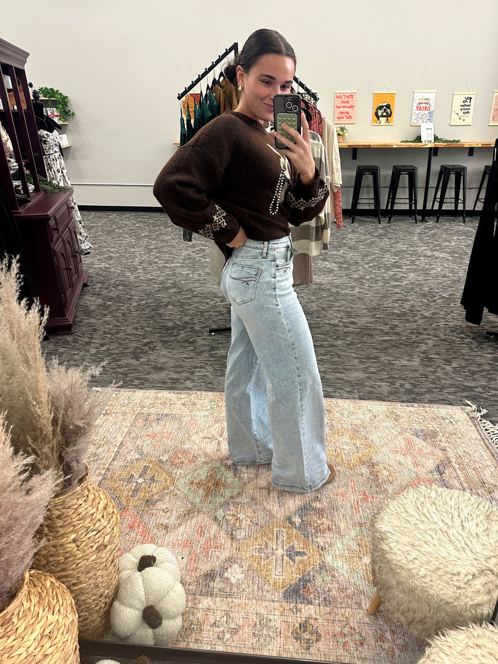 Hayley High Rise Wide Leg Jean