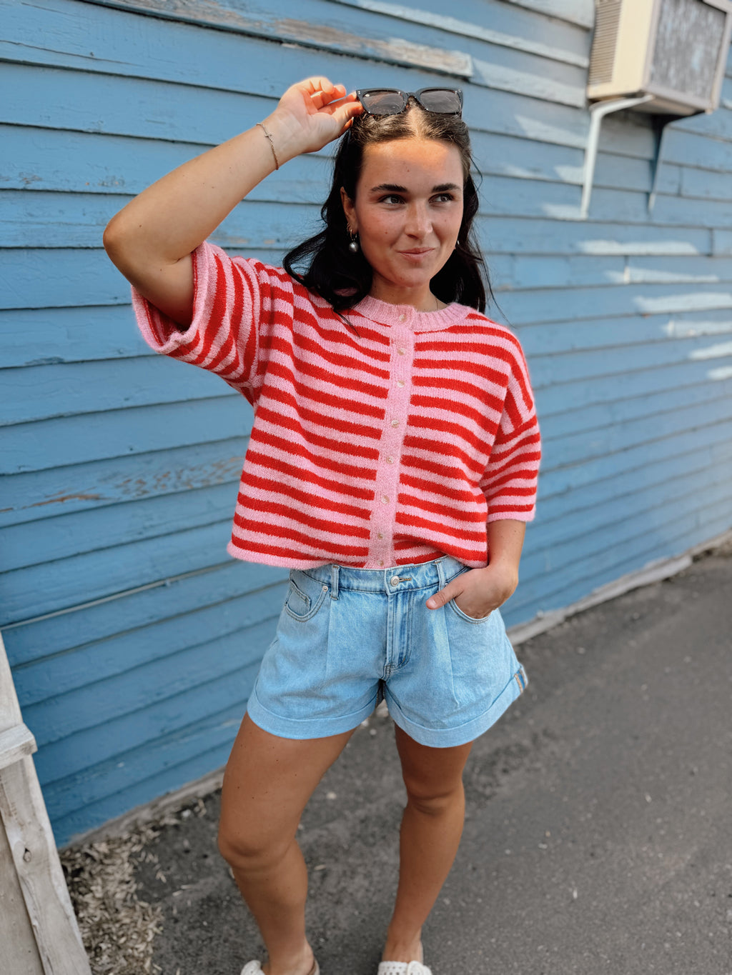 The Playground Stripped Cardi