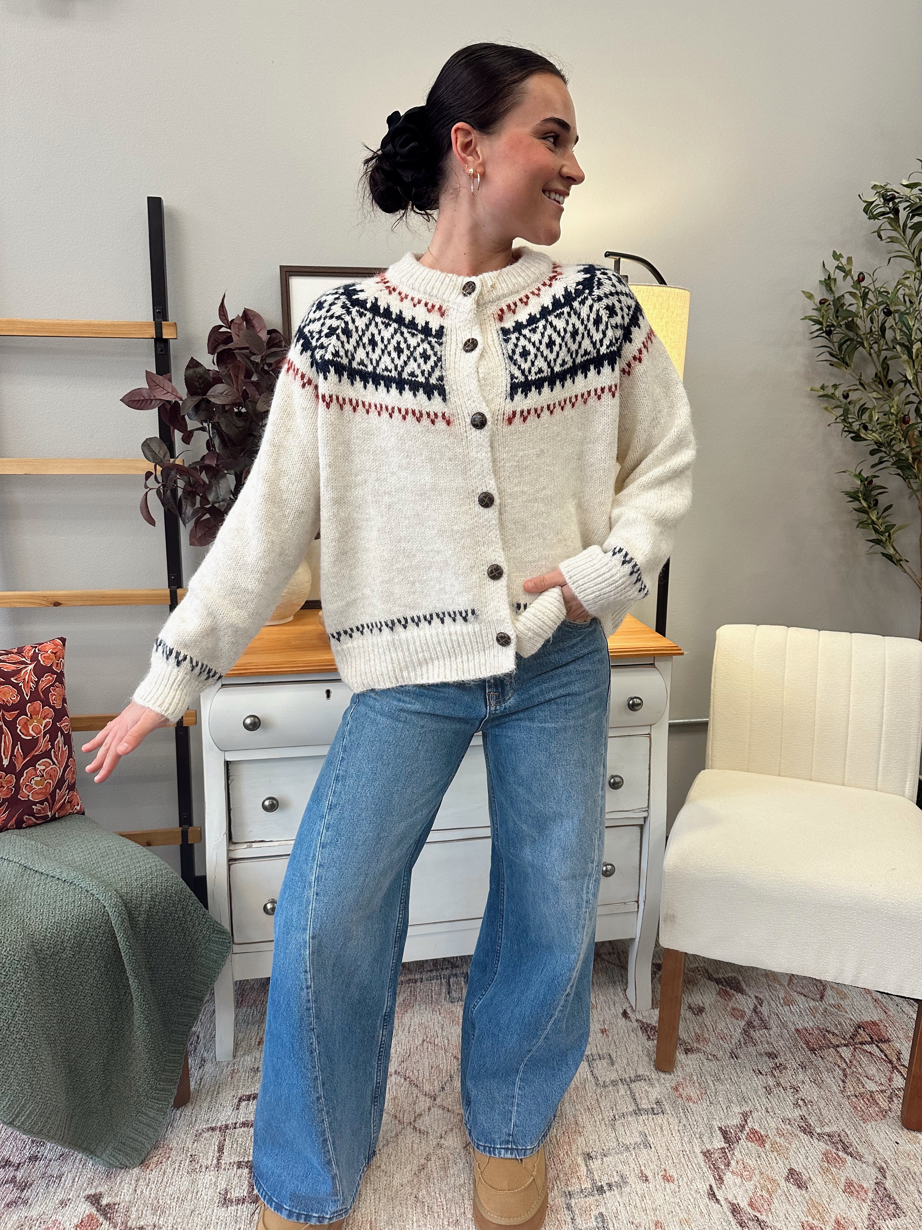 Nordic Fair Sweater Cardigan