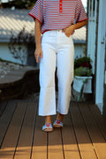Weekend White Barrel Jeans