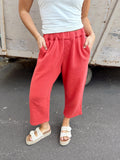 Air Cotton Barrel Pants