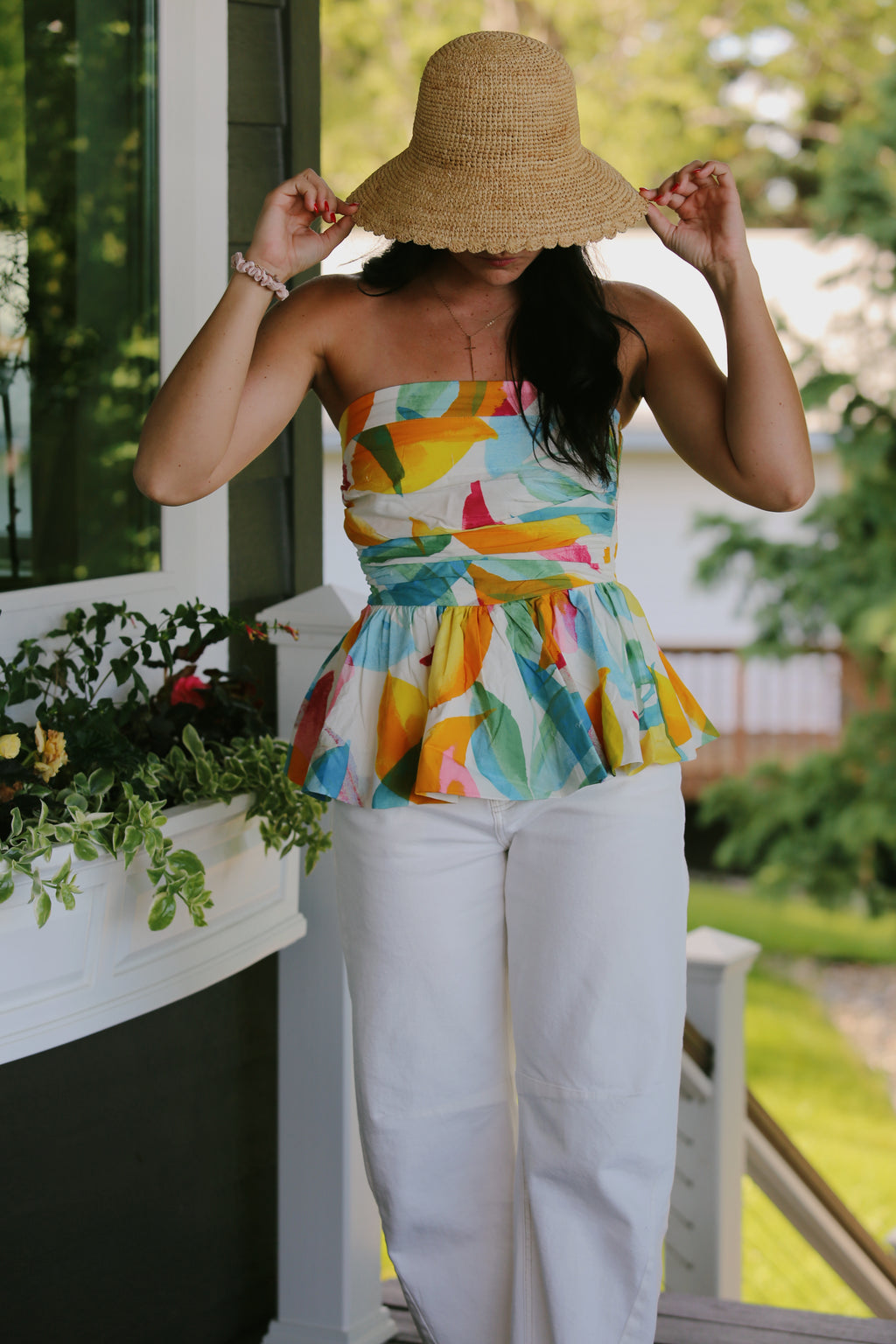 Golden Hour Abstract Top