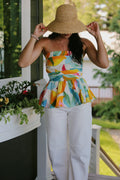 Golden Hour Abstract Top