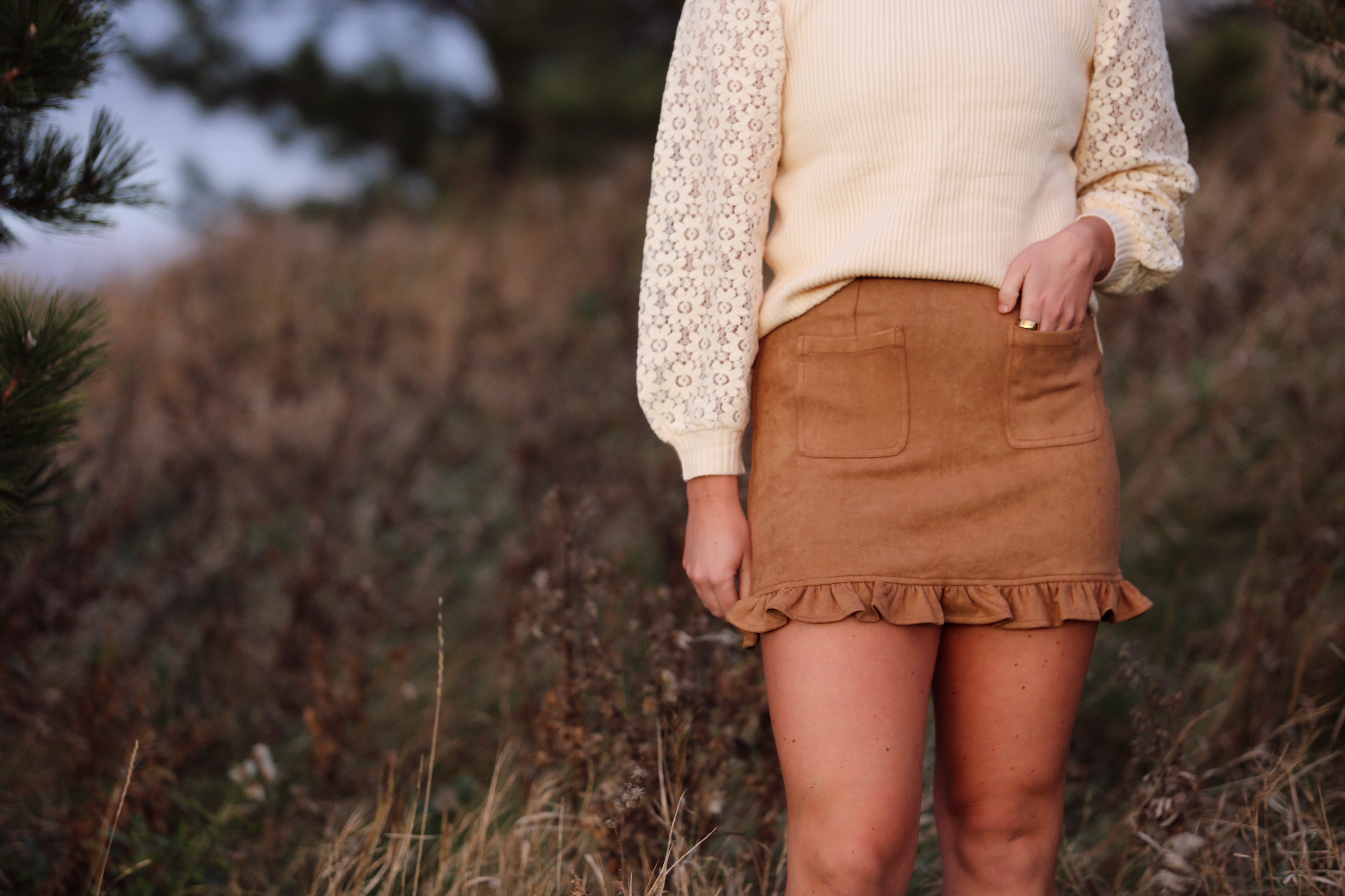 Ruffle Mini Skirt