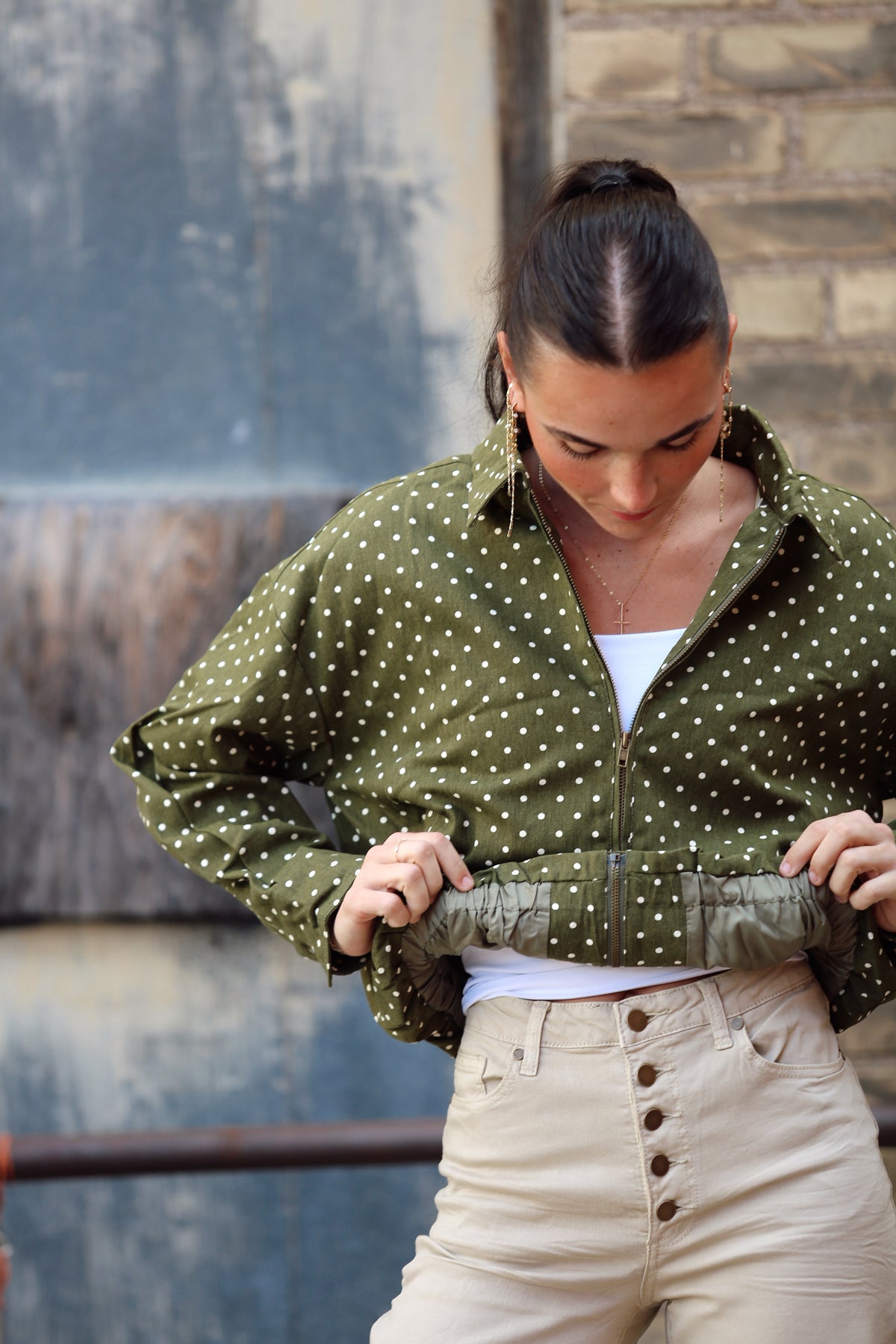 Olive Dot Jacket