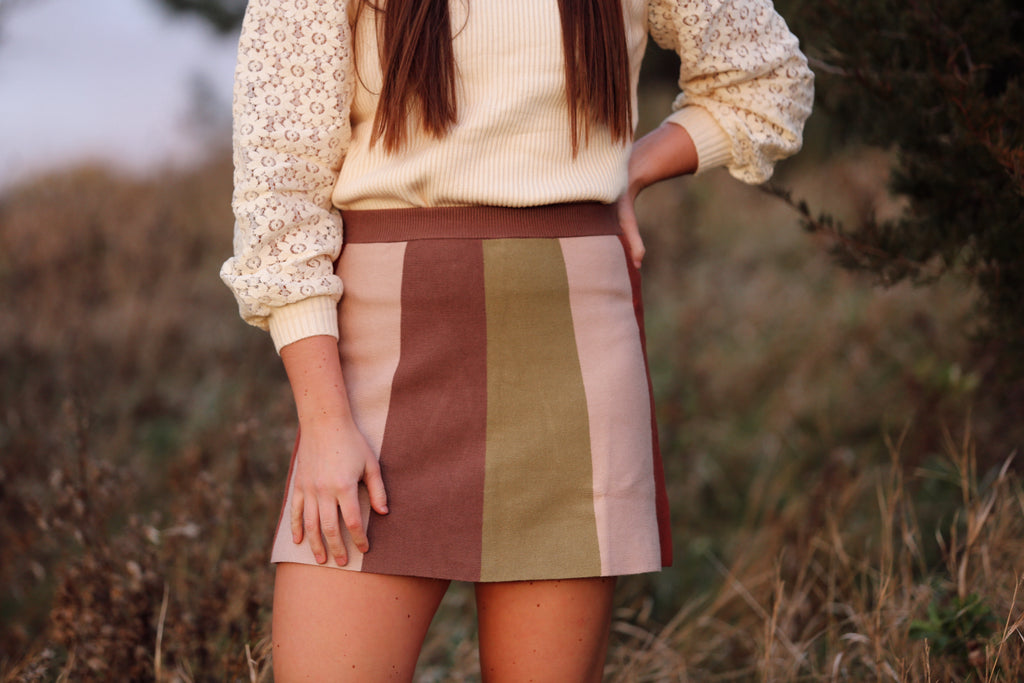 Connie Colorblock Skirt