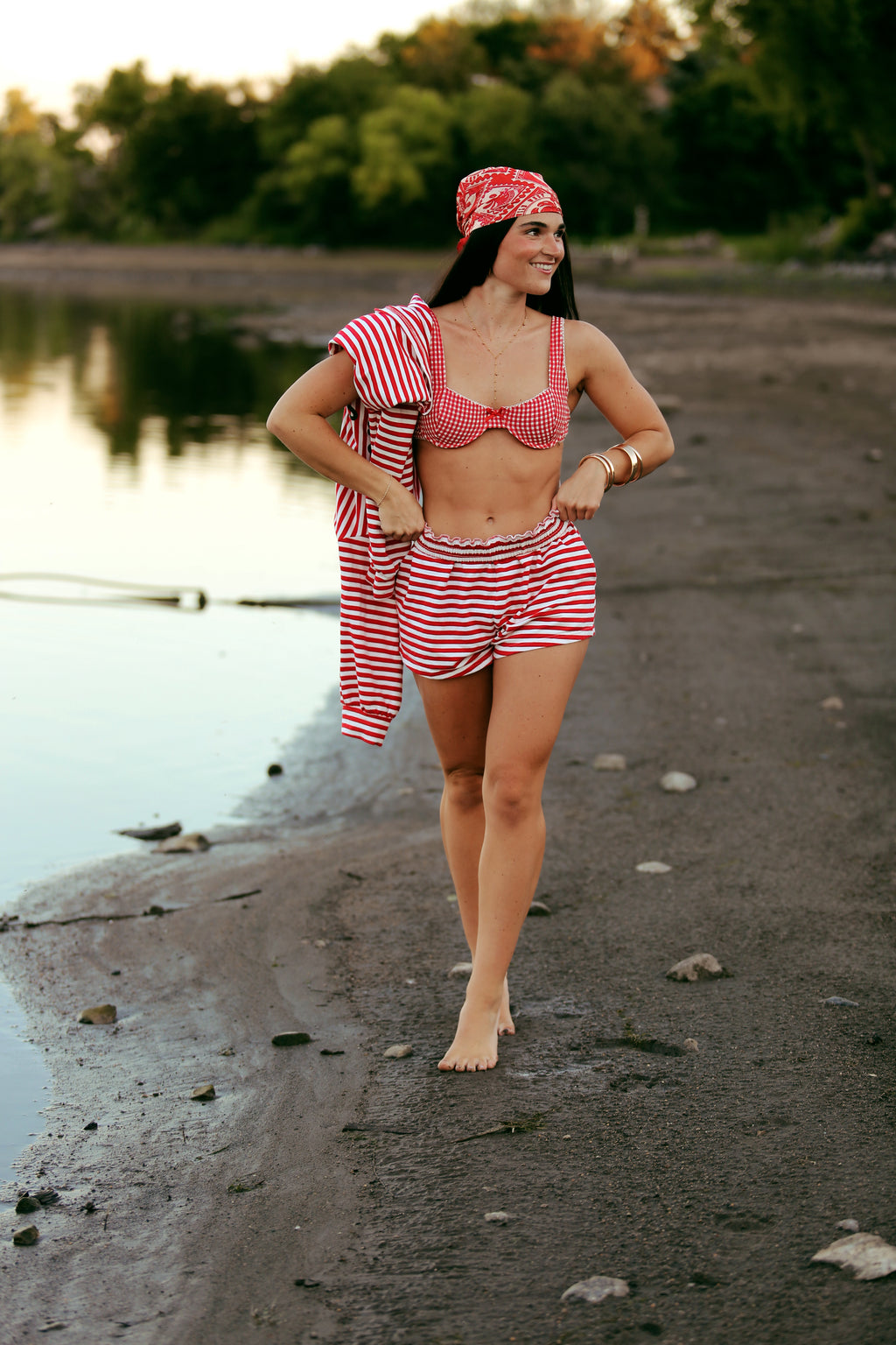 Scarlet Plaid Bikini