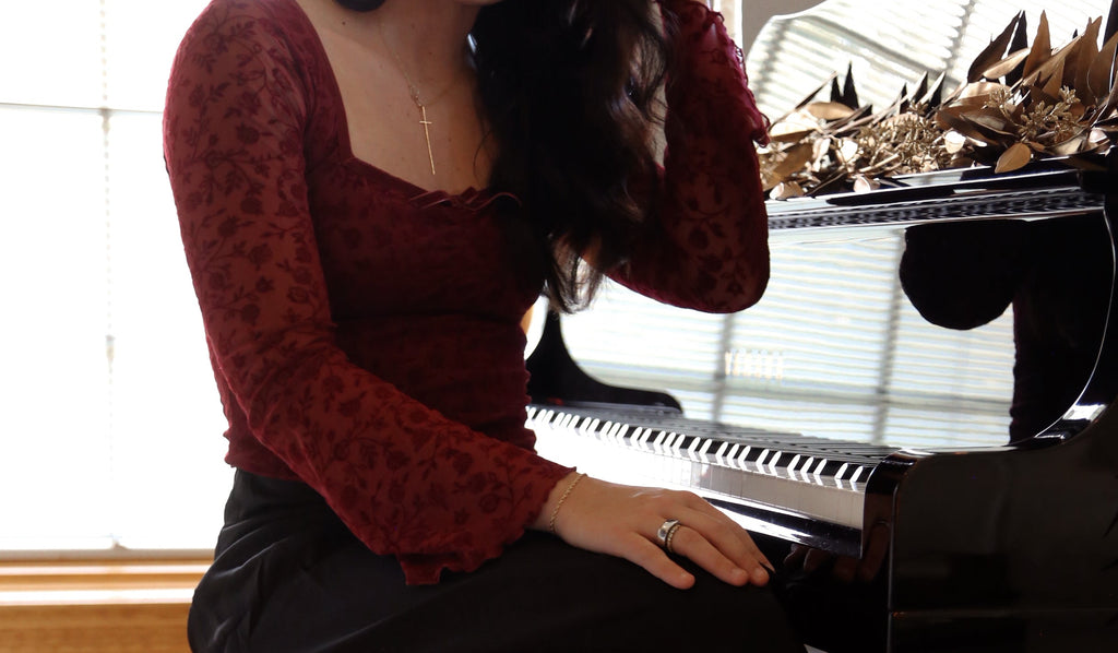 Vincent Velvet Sheer Top