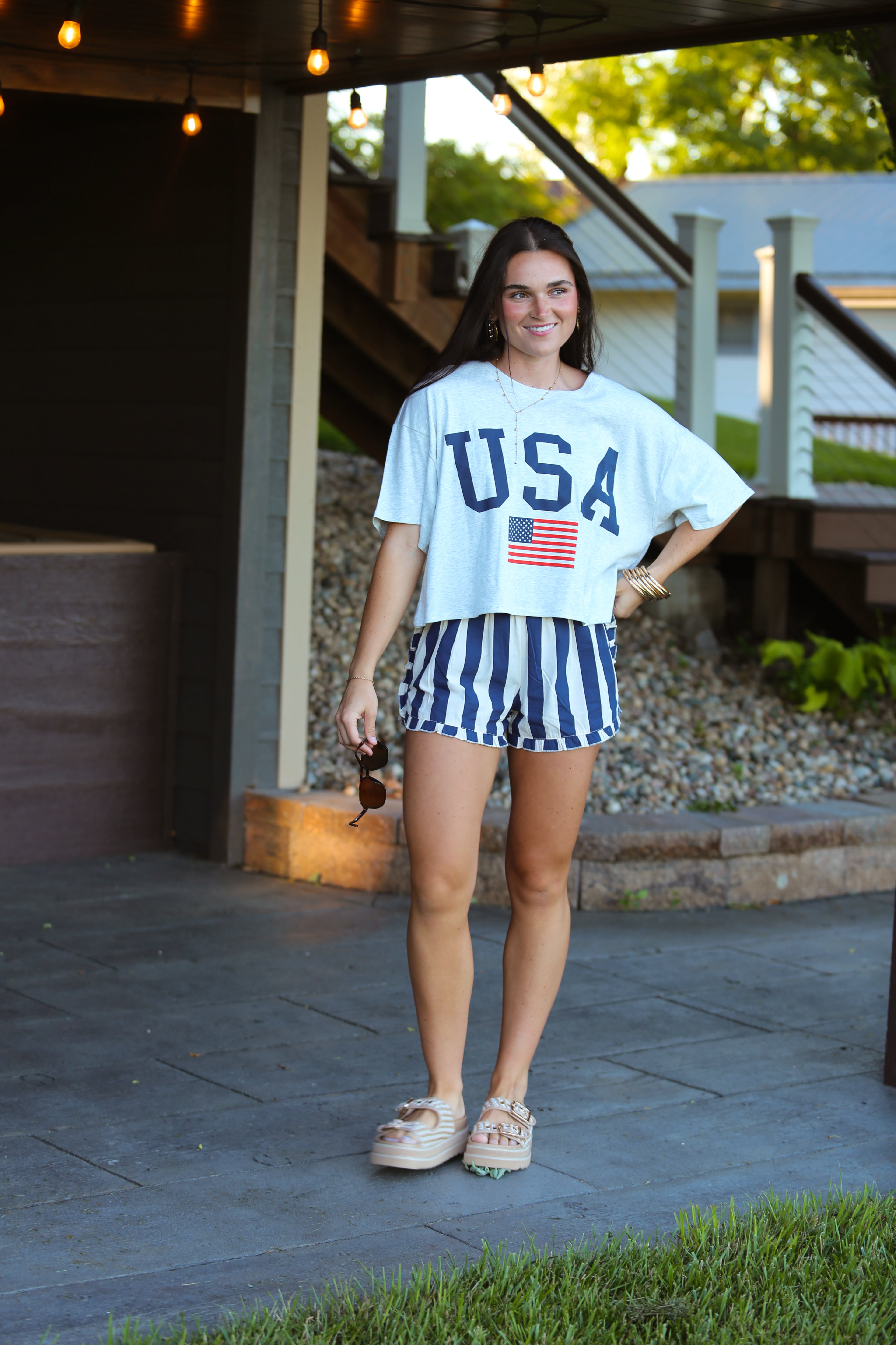 U.S.A Graphic Top