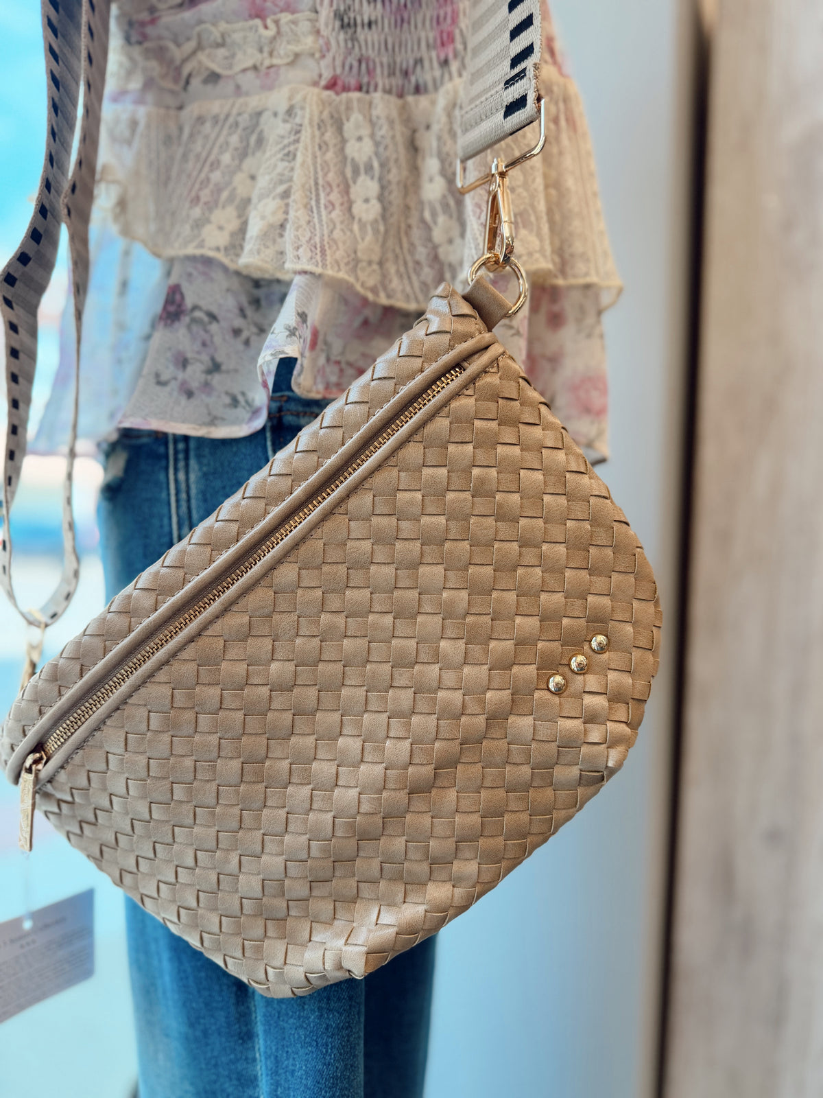 Ani Woven Bum Bag