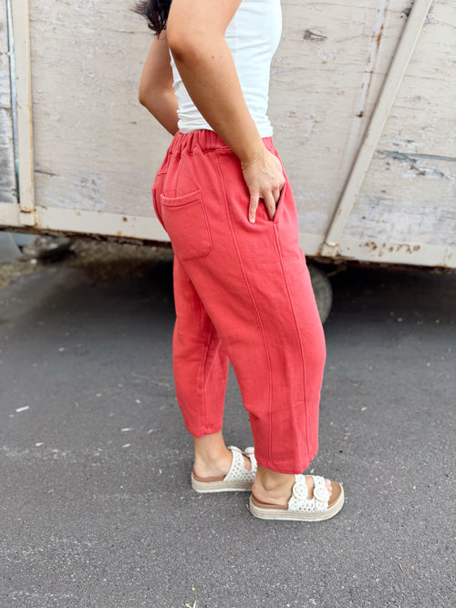 Air Cotton Barrel Pants