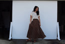 Louis Leopard Pleated Skirt