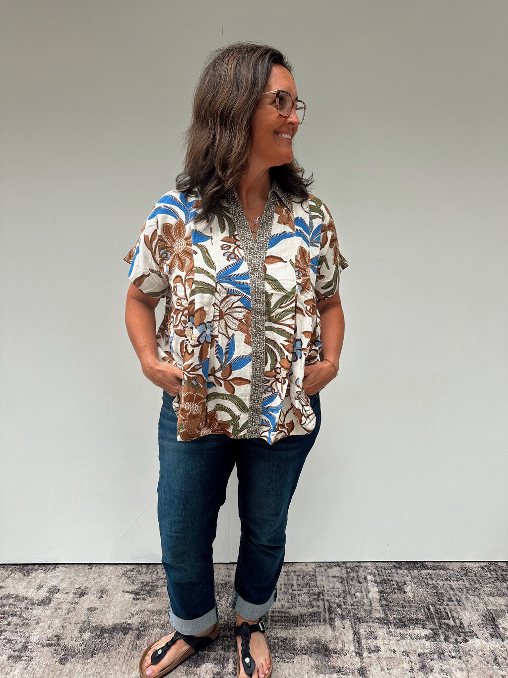 Walnut Mix Blouse