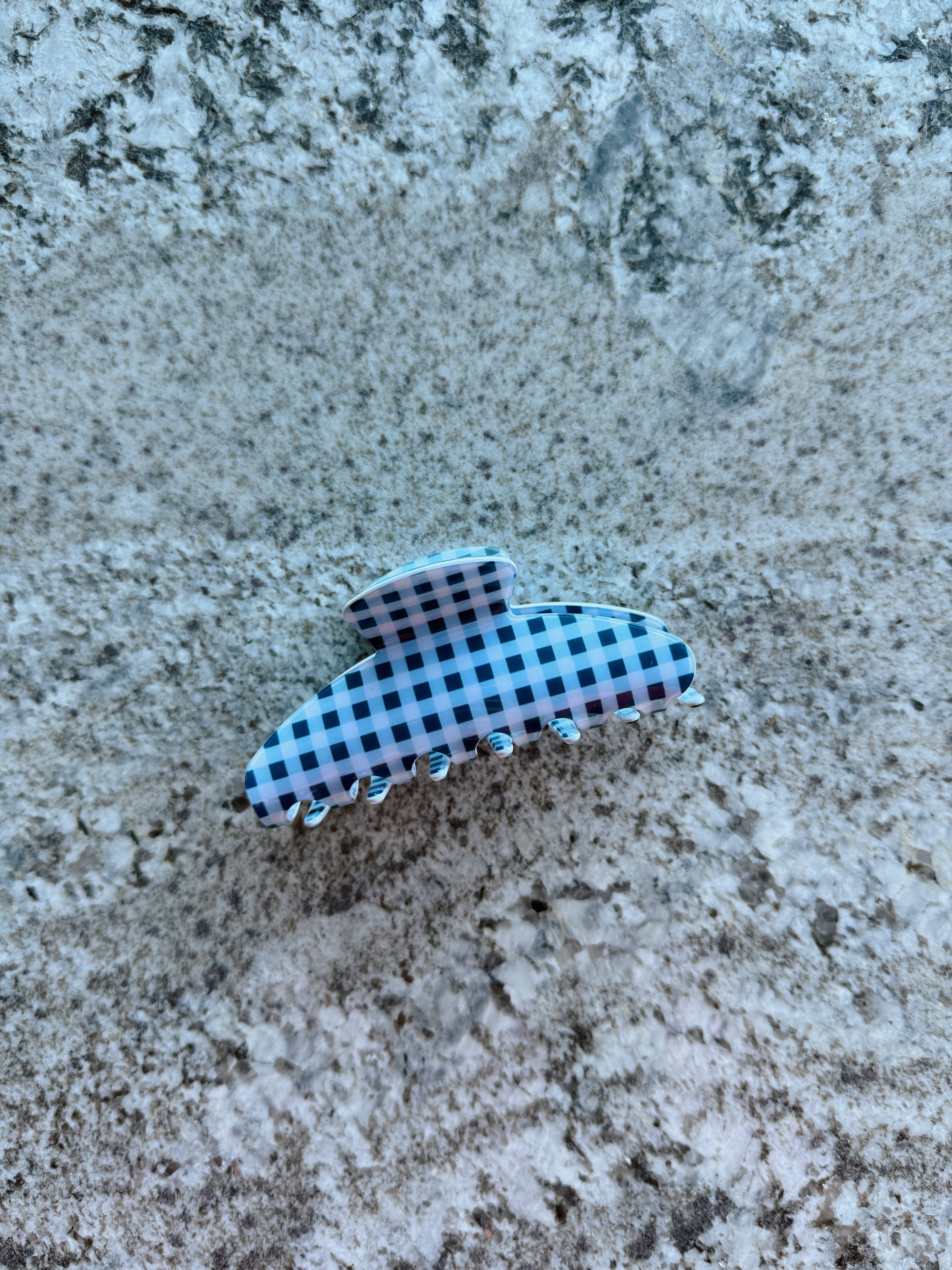 Stripe Plaid Claw Clip