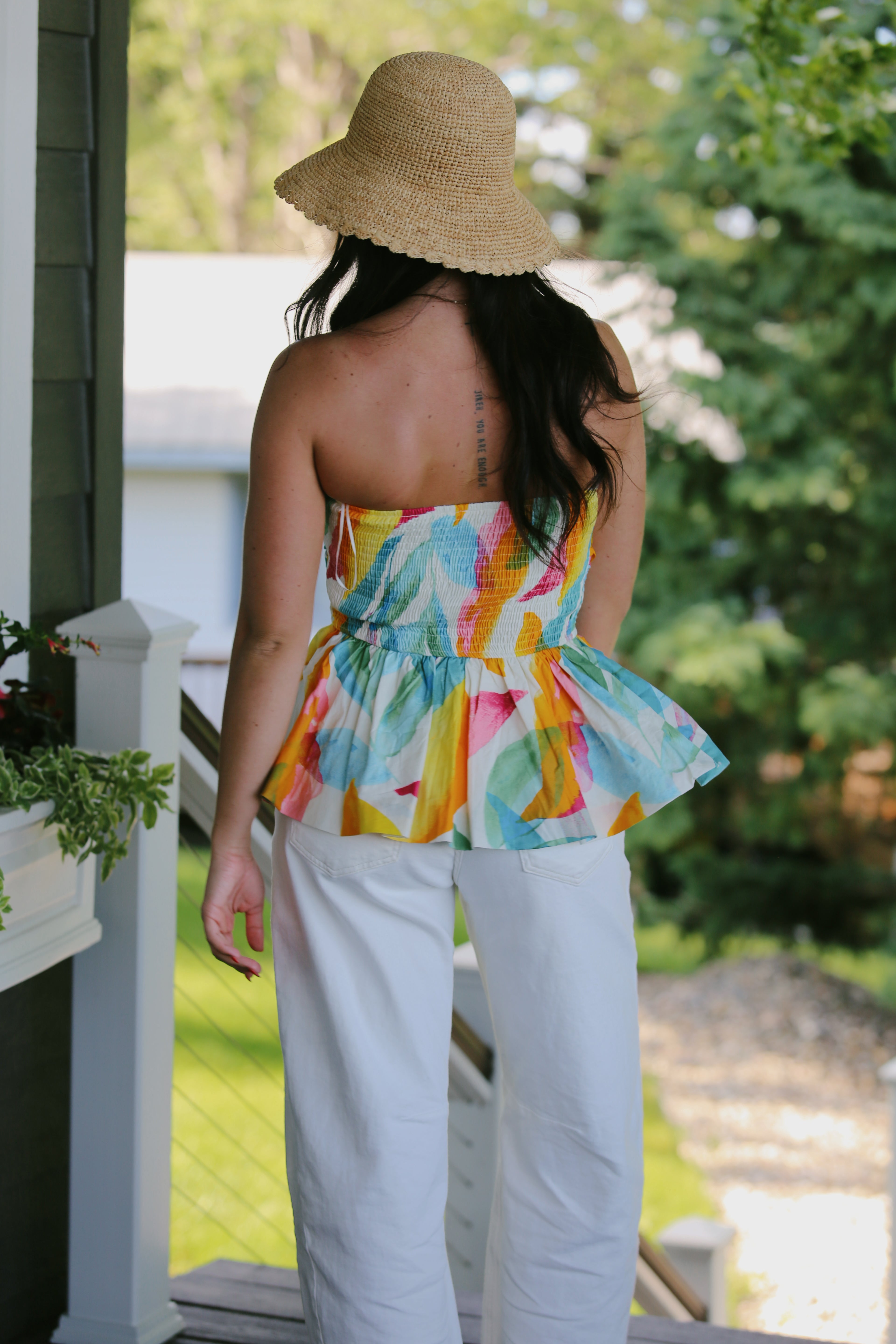 Golden Hour Abstract Top